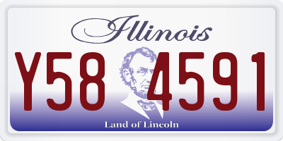 IL license plate Y584591