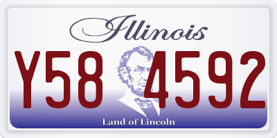 IL license plate Y584592