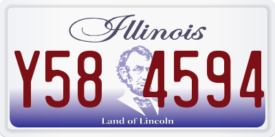 IL license plate Y584594