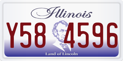 IL license plate Y584596