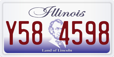 IL license plate Y584598