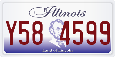 IL license plate Y584599