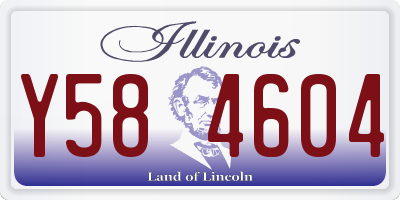 IL license plate Y584604