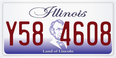 IL license plate Y584608
