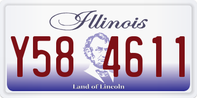 IL license plate Y584611