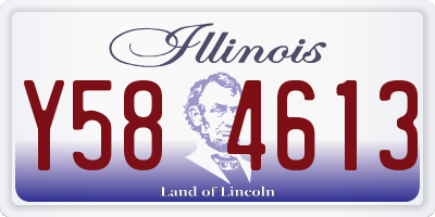 IL license plate Y584613
