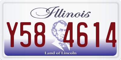 IL license plate Y584614