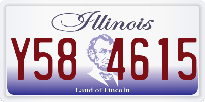 IL license plate Y584615