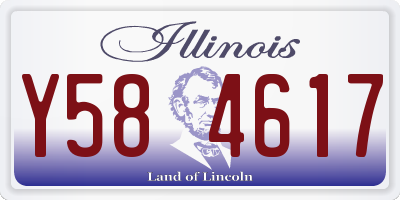 IL license plate Y584617