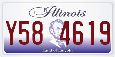 IL license plate Y584619