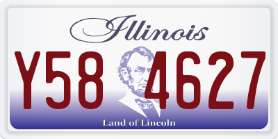 IL license plate Y584627