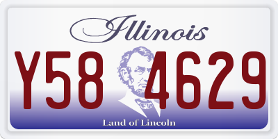 IL license plate Y584629