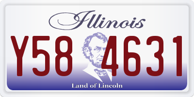 IL license plate Y584631