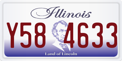 IL license plate Y584633