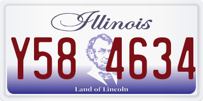 IL license plate Y584634