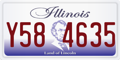 IL license plate Y584635