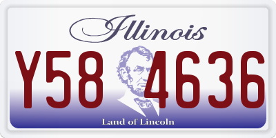 IL license plate Y584636