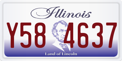 IL license plate Y584637