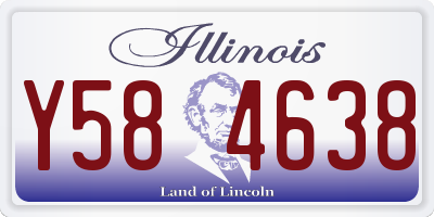 IL license plate Y584638