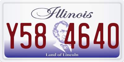 IL license plate Y584640