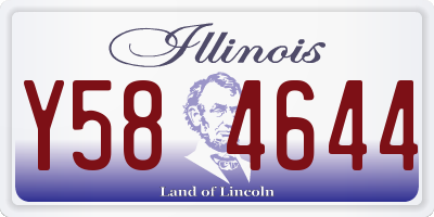 IL license plate Y584644