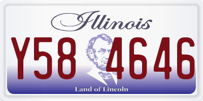 IL license plate Y584646