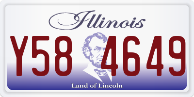 IL license plate Y584649