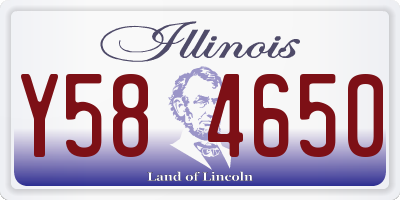 IL license plate Y584650