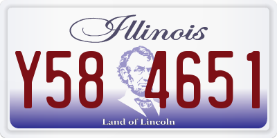 IL license plate Y584651