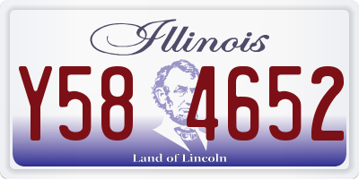 IL license plate Y584652