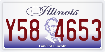 IL license plate Y584653