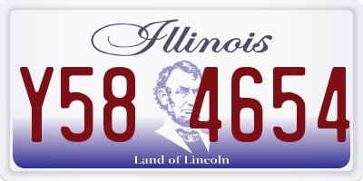 IL license plate Y584654