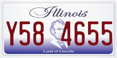 IL license plate Y584655