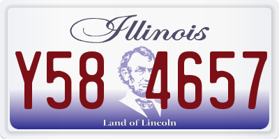 IL license plate Y584657