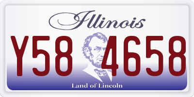 IL license plate Y584658
