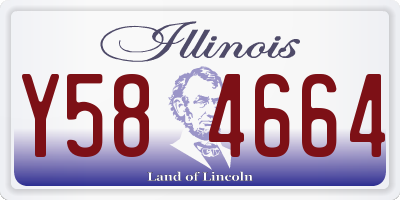 IL license plate Y584664