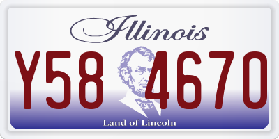 IL license plate Y584670