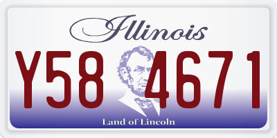 IL license plate Y584671