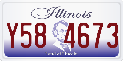 IL license plate Y584673