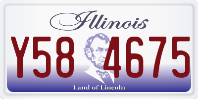 IL license plate Y584675