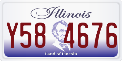 IL license plate Y584676