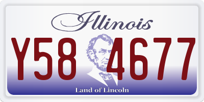 IL license plate Y584677