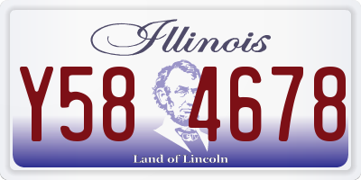 IL license plate Y584678