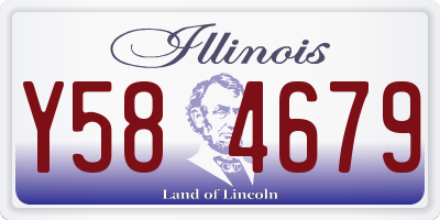 IL license plate Y584679