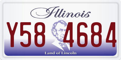 IL license plate Y584684