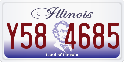 IL license plate Y584685