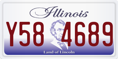IL license plate Y584689