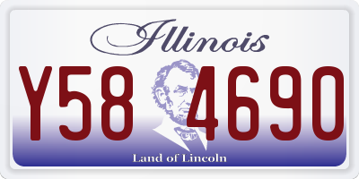 IL license plate Y584690