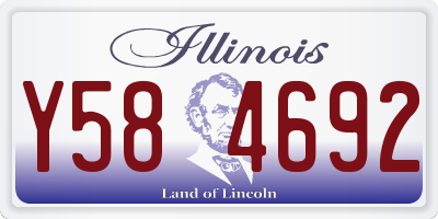 IL license plate Y584692