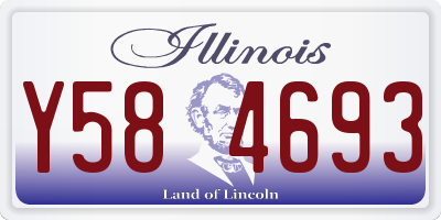 IL license plate Y584693